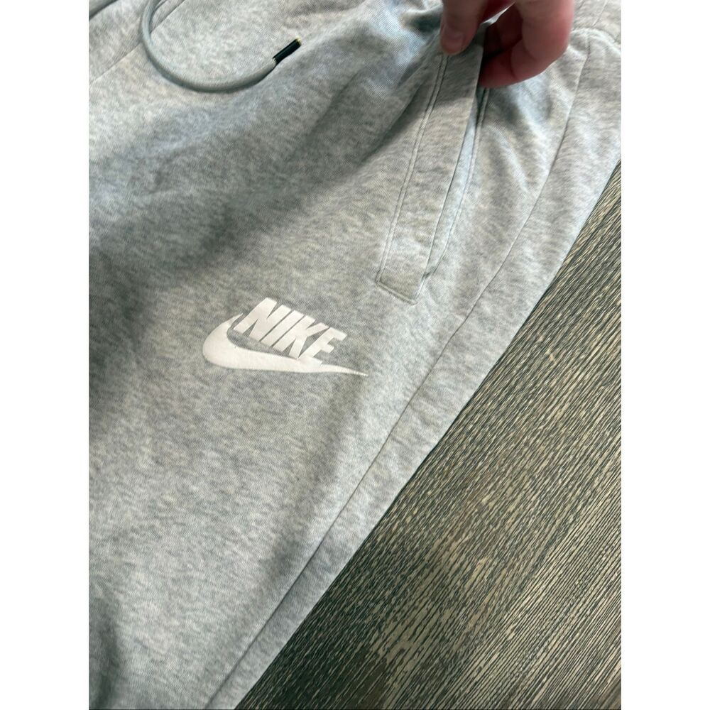Nike Womens Jogger Sweat Pants Drawcord Elastic Waist Cotton Blend Gray Size M - Picture 4 of 11